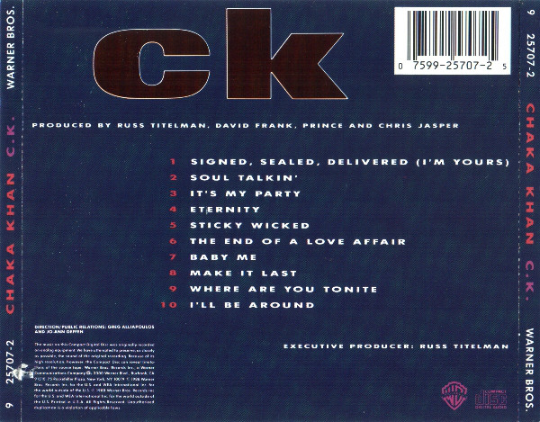 Chaka Khan  C.K : Back